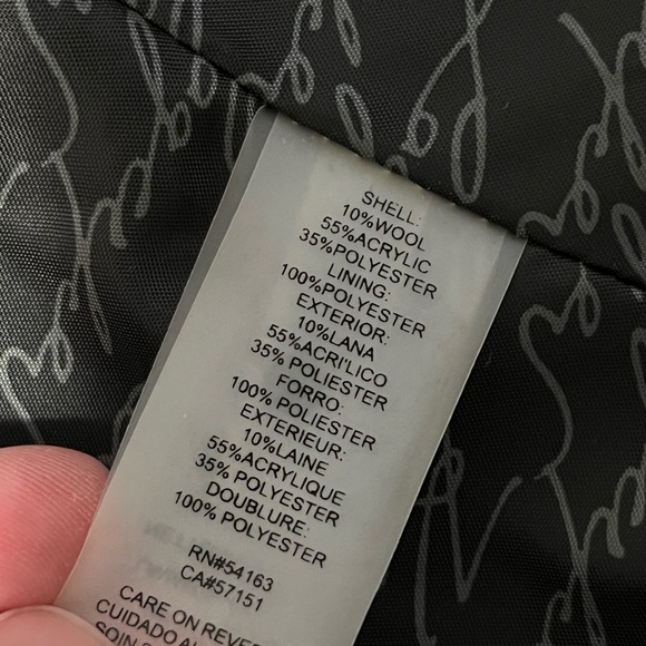 Karl Lagerfeld Plaid Tweed Fringe Crop Full Zip Blazer - Picture 14 of 17